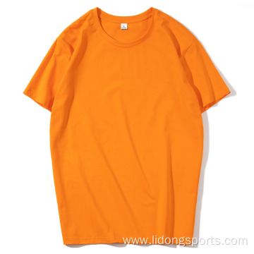 Unisex Plain 100% Cotton Women's Men's O-neck T-shirts